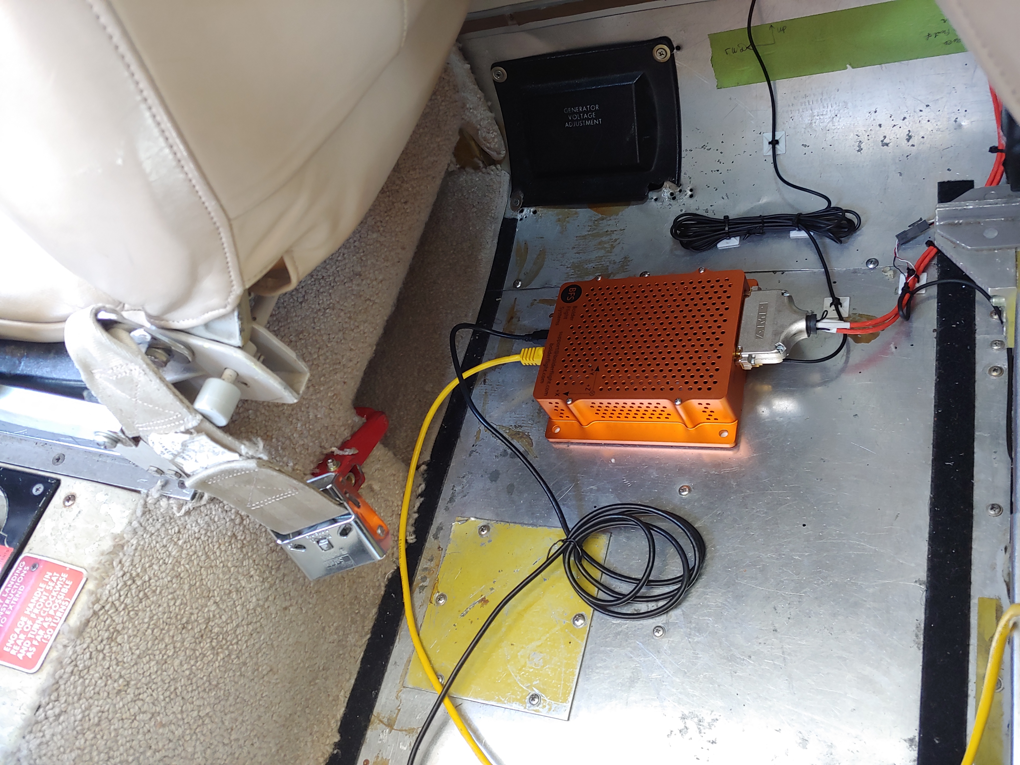 PDAS installed in the Beechcraft Duke